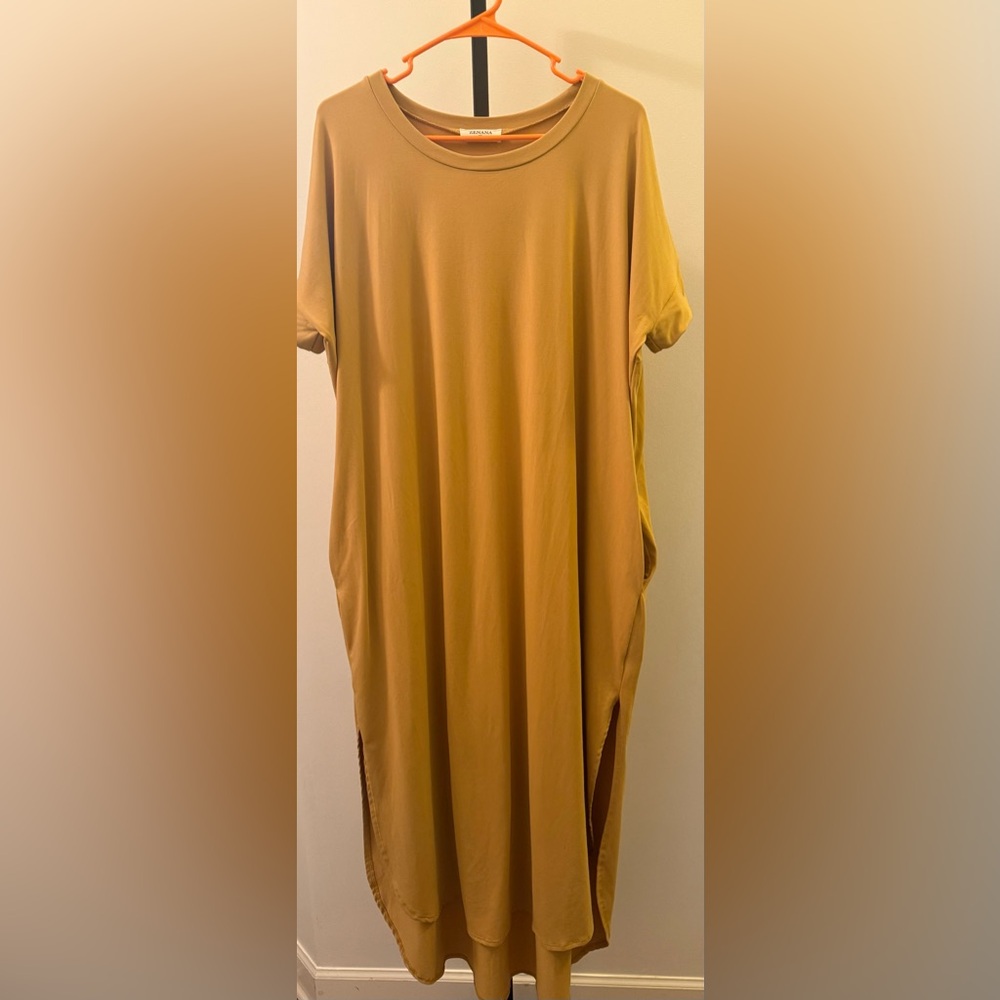 Zenana Outfitters Mustard Maxi Dress - Picture 3 of 15